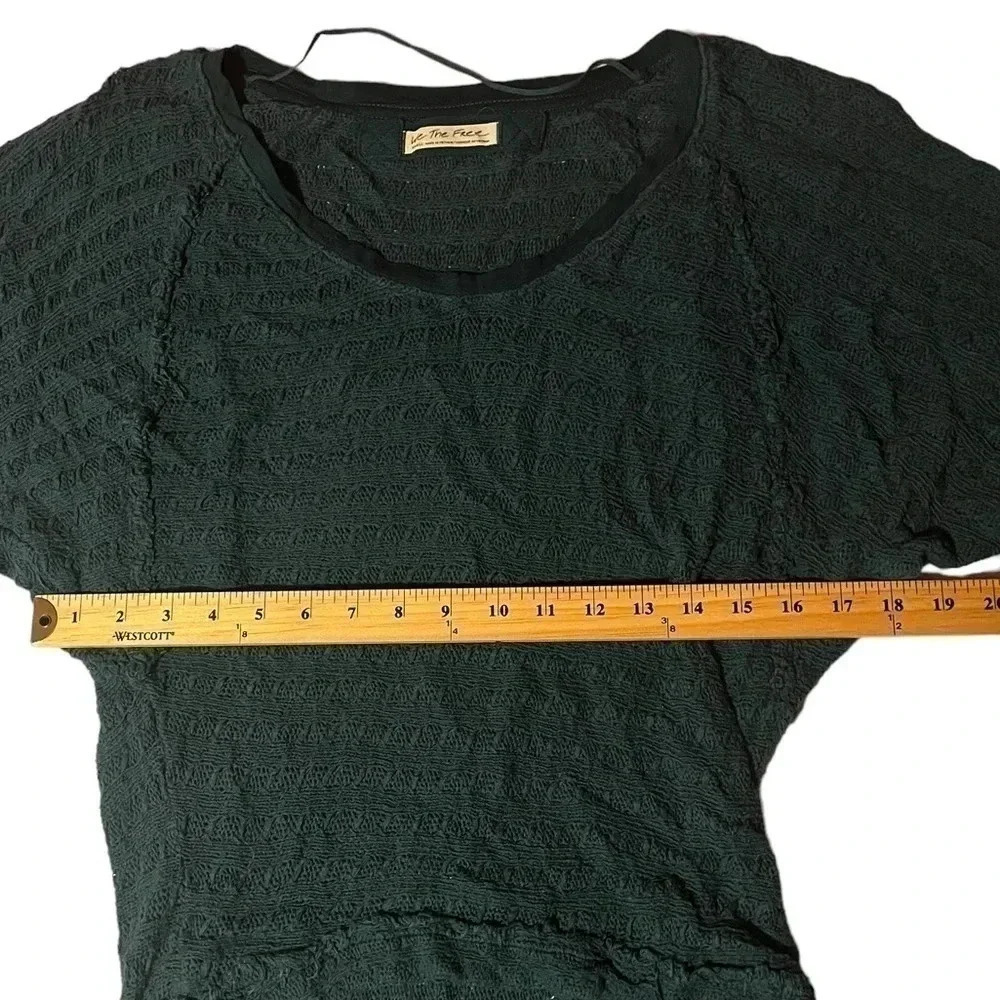 Anthropologie We the Free Theon Hacci Thermal Pullover Shirt Slouchy Size S - Picture 9 of 10